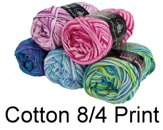 Cotton 8/4 Bomuld print multi farve 